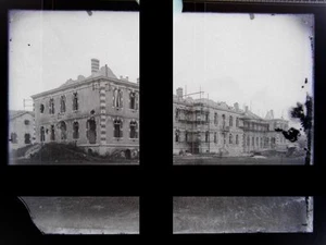 3 PLAQUES PHOTO VERRE EN NEGATIF / GUERRE 14/18 RECONSTRUCTION BATIMENTS RUINES - Foto 1 di 1