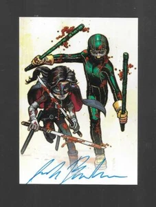 Kick-Ass 2010 carta autografa 1 John Barber 41/129 BLU - Foto 1 di 2