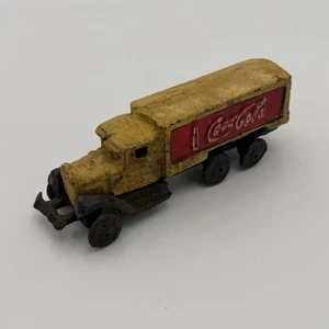 Camión de reparto Coca-Cola de hierro fundido de colección de juguete de los años 30 raro antiguo coleccionable - Imagen 1 de 10