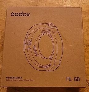 Godox Bowens Mount Black ML GB Adapter for ML Light Series - Picture 1 of 6