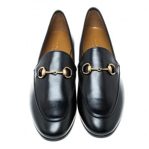 NEW GUCCI Jordaan Betis Glamour Nero Moccasin Loafers Size 10.5 US UK 11.5 - Picture 1 of 5