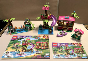 LEGO Friends Jungle Falls Rescue and Jungle Bridge Rescue incomplete accessories