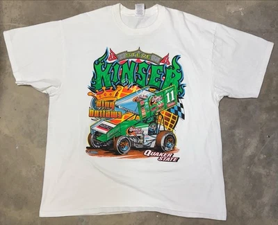 Camiseta de colección 2004 Steve Kinser "King of the Outlaws" Quaker State Sprint Car - XL Foto 1 de 4
