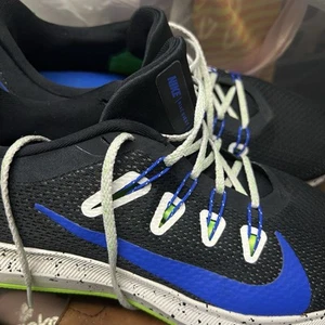 Nike Quest Men's Shoes Size 10.5 Running Athletic Sneakers Black Blue Multicolor - Picture 1 of 20