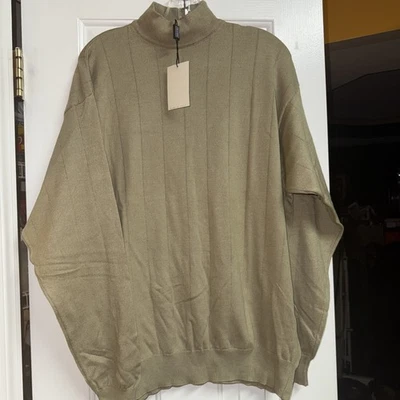 Nuevo con etiquetas Suéter Roberto Villini Hombre Talla L Color Salvia?  Mezcla de algodón hecha en Italia Foto 1 de 4