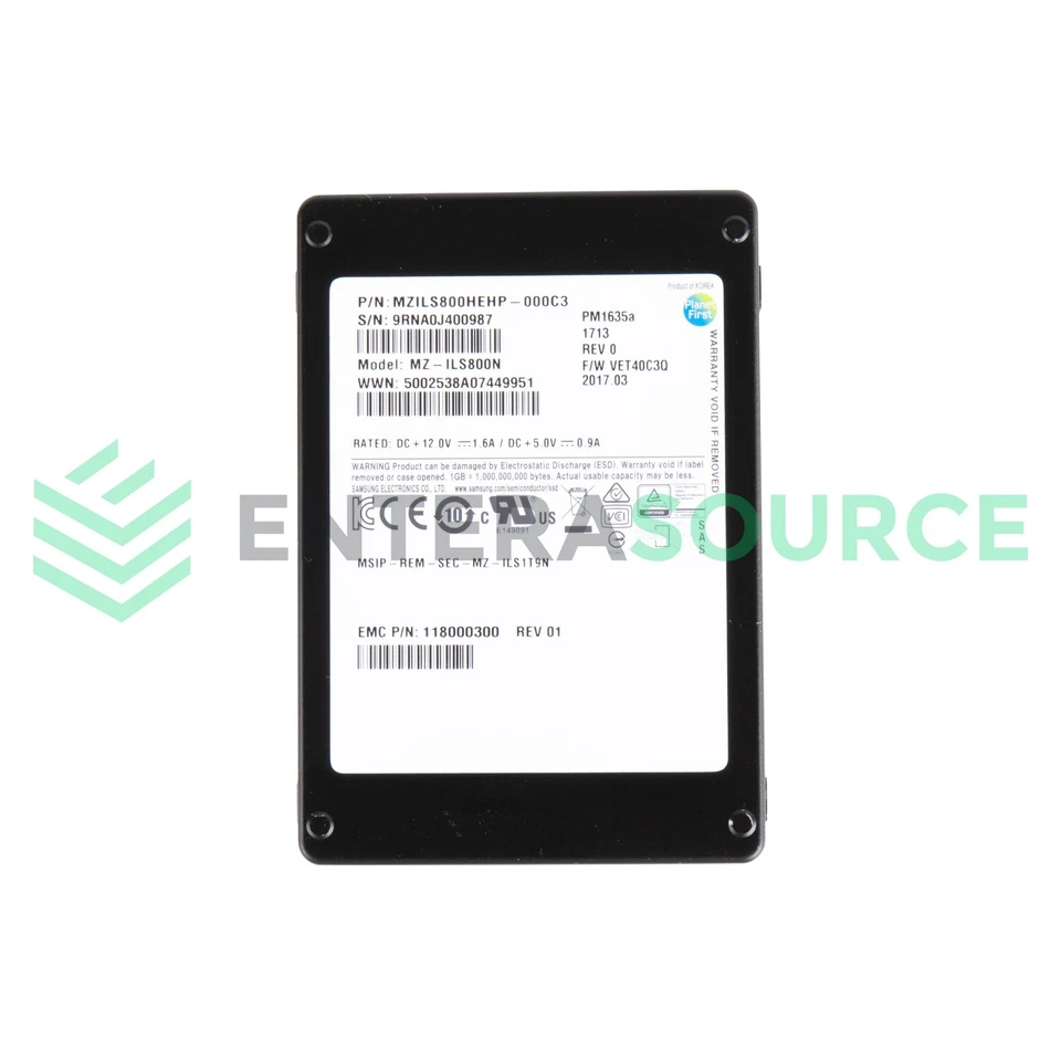 EMC 118000300 800GB SAS SSD 2.5" 12Gbps Solid State Drive | EMC Only - Image 1 of 2