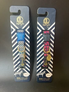 "Lote de 2 collares DABNEY LEE PERRO PEQUEÑOS NUEVOS 8-12""" - Imagen 1 de 4