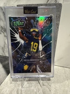 🔥🏈2025 Wild Card SPLAT BLUE Bryce Underwood 2/15 HOLEN SIE SICH DIESE BLUE SPLAT KARTE JETZT! - Bild 1 von 11