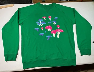 Modest Mouse Mushroom sweatshirt green XL rock music band tour concert - Image 1 of 4