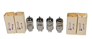 QUAD BY GAIN 6N1P-EV /ECC88 /6DJ8  VOSHOD OTK/RHOMBUS /GOLD GRID/ 1977-80 NEW - Picture 1 of 5