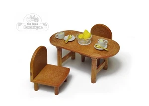 Sylvanian Families Calico Critters Möbel Vintage Zitrone Tee Zeit Tisch Set - Bild 1 von 3
