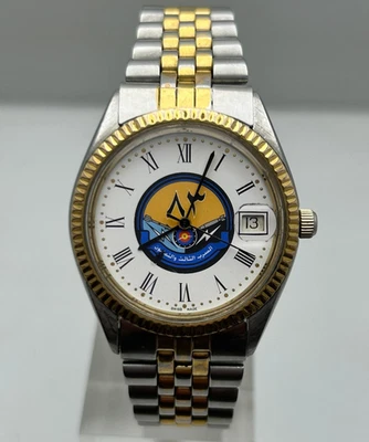 Rotary Special Gifted  Air Forces Logo King Faisal Al Saud 80s Quartz Mens Watch - Image 1 of 4