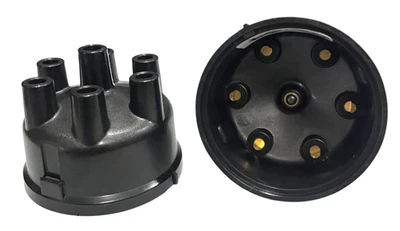 Par de tapas de distribuidor para Ford Mustang F-150 F-250 F-350 1953-76 Mercury Comet Foto 1 de 4