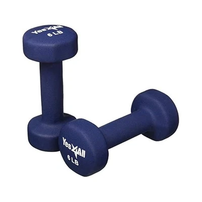 Comfort Grip Dumbbells, 6 lb Neoprene, Tone Arms & Shoulders, 12 lb Pair - Imagem 1 de 2