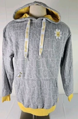 Sudadera con Capucha Loungefly Disney Winnie The Pooh Gris y Amarilla Unisex Adulto Talla L Foto 1 de 4