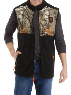 Ocean Coast Realtree CAMO and Black Fleece Vest Size Medium NWT($64) - Image 1 of 4