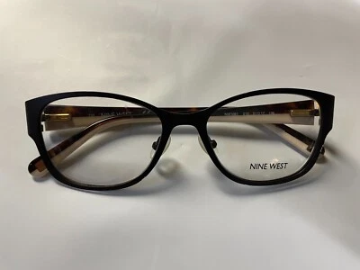 NINE WEST NW1061 210 marrón satinado/blanco 51-17-135 marcos bisagras flexibles X629 Foto 1 de 3