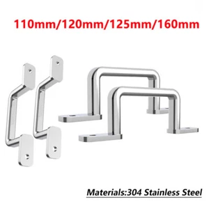 Door Pull Handle Heavy Duty Drawer Door Garden Door Gate Handles Stainless Steel - Picture 1 of 16