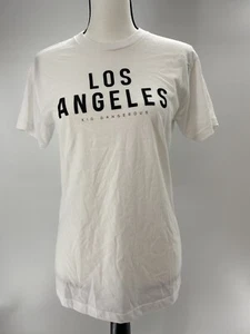 KID-DANGEROUS Womens New 1262 White Printed Los Angeles T-Shirt Top XS B+B - Picture 1 of 2
