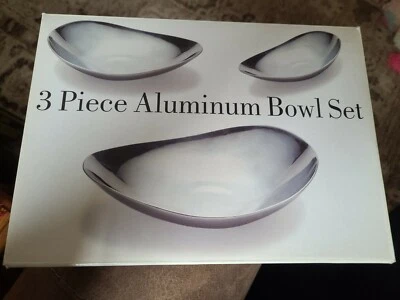 Juego de 3 cuencos de aluminio nuevos en caja modelo # 60073   Foto 1 de 4