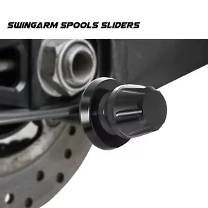 Black L-Sonic 8MM Swingarm Stand Spools For Z H2 20 21 22 23 -MC - Bild 1 von 5