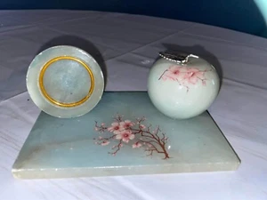 Vintage Westland Co alabaster candle holder apple shape  - Picture 1 of 6