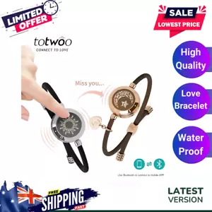 Long Distance Touch Light Up & Vibrate Bracelets for Couples,Best Gift Valentine - Picture 1 of 14