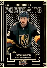 2022-23 Upper Deck S2 UD Portraits [BB9] #P-44 Kaedan Korczak - Vegas Golden Kni