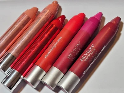 Revlon Colorburst Lip Crayon Balm Gloss Matte Lacquer Color Choice Flawed Tips - Image 1 of 2