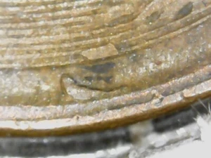 1950 D Lincoln Wheet Cent Die Chip Rev. Error - Picture 1 of 3