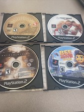 Lot of4 PS2 Games Batman Begins EA Fight Night Round 3 Bee Movie Discs Only