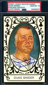 Duke Snider Gem Mint 10 PSA DNA Signed Perez Steele Master Works Ramly Autograph - Picture 1 of 1