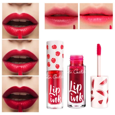 Fruit Moisturizing Waterproof Non Stick Cup Liquid Lipstick Lip Glaze Dyeing Li! - Image 1 of 4