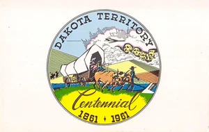 Dakota Territory Centennial Postcard 1861-1961 Postcard - Picture 1 of 2