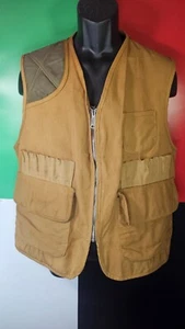 SafTBak Hunting Vest Sz 42-44 Brown Full Zip Mens Padded Shoulder Game Pocket - Picture 1 of 18