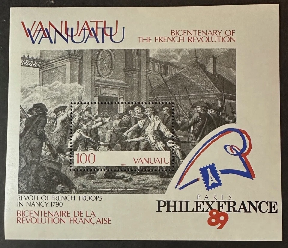 Preciosa hoja de recuerdo VANUATU como nueva NUNCA con bisagras PHILEXFRANCE 89 Foto 1 de 1