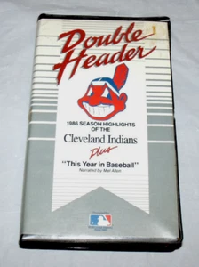 Cleveland Indians 1986 Season Highlights - Plus This Year in Baseball VHS Tape - Picture 1 of 3