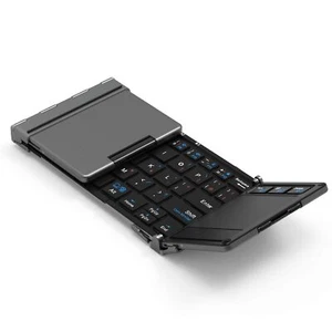 iClever IC-BK08 Tri folding Wireless Keyboard with Touchpad Touch Pad USB - Picture 1 of 8