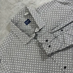 Culturata made In Italy Dress Shirt Floral Striped Gray Tailored Fit Men’s XL  - Picture 1 of 12