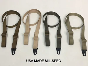 Gewehr Flintenschlinge 1" x 45" (geschnitten auf 55") HK Style QD Clip Triglide ALLE MILSPEC - Bild 1 von 8