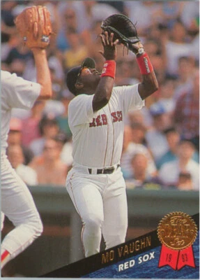 1993 Leaf #432 Mo Vaughn Boston Red Sox Base Baseball Card - Image 1 of 2