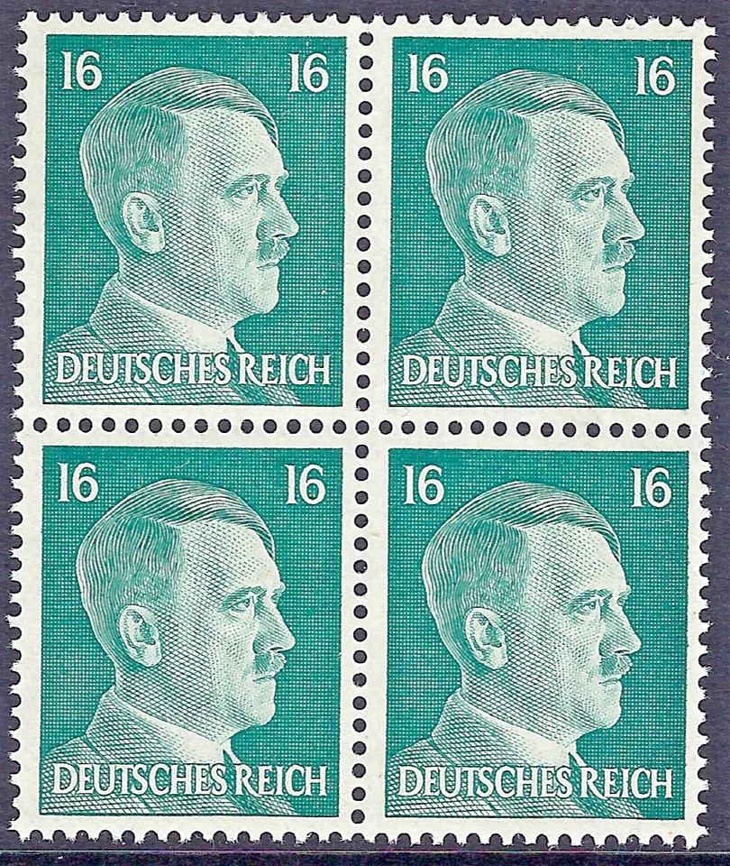 Germany 3rd Reich 1941 Block of 4 Hitler Heads MNH ** - Image 1 of 1