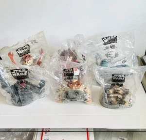 Lot Of 6 Star Wars Episode I Cup Topper KFC Taco Bell Pizza Hut Sealed NEW - Picture 1 of 8