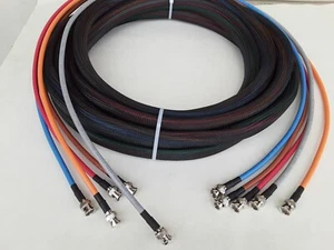 5 Channel Snake Belden 1694A HD-SDI RG59 Video Cable 4.5 GHZ BNC Male lot - Picture 1 of 2