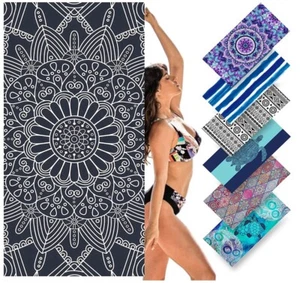 Microfiber Beach Towels for Adults Personalized Sand Free Lightweight Swim Pool - Picture 1 of 5