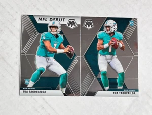 TUA TAGOVAILOA LOT OF 2 2020 Panini Mosaic FLAGSHIP RC #203 + Debut RC #262! - Bild 1 von 3