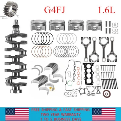 For Hyundai KIA G4FJ 1.6L Turbo Engine Overhaul Rebuild Kit Crankshaft / Rods — 第 1/4 张图片
