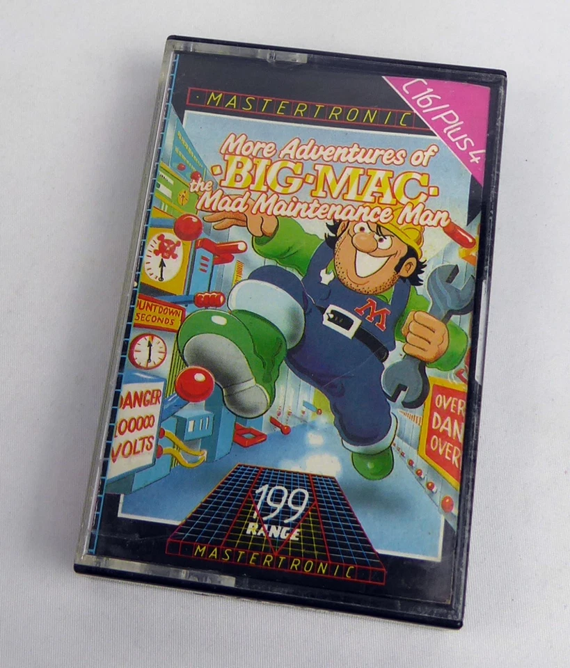 Commodore 16/116/Plus4 -- MORE ADVENTURES OF BIG MAC (Mastertronic) -- TAPE - Bild 1 von 1