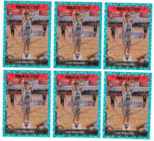 x6 Lauri Markkanen 2017-18 Hoops Teal Explosion #257 Rookie Card #1 RC lot Jazz!