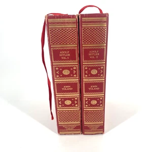 Adolf Hitler Vol 1&2 John Toland International Collectors Library Red Gilt 1976 - Picture 1 of 15